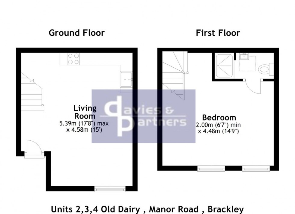 Floorplan for Manor Road, Brackley, Northants