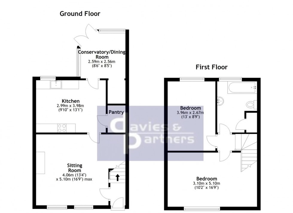 Floorplan for Manor Road, Brackley, Northants