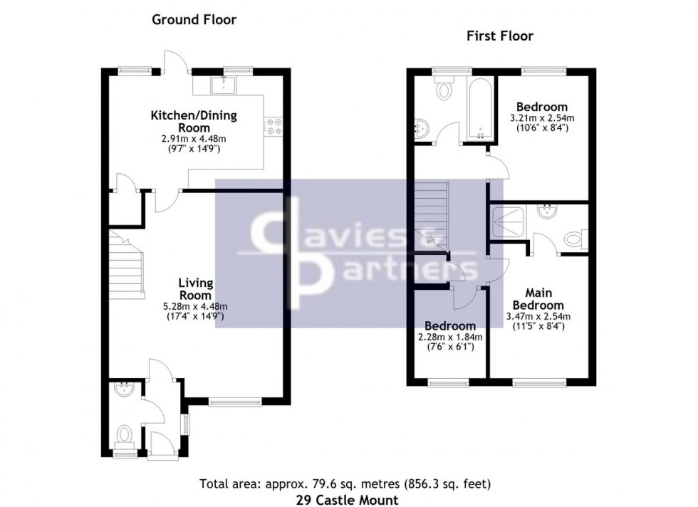 Floorplan for Castle Mount, Brackley, Northants