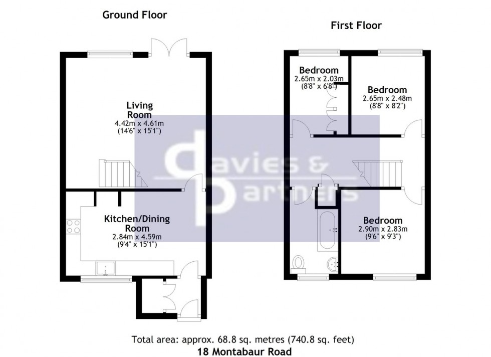 Floorplan for Montabaur Road, Brackley, Northants